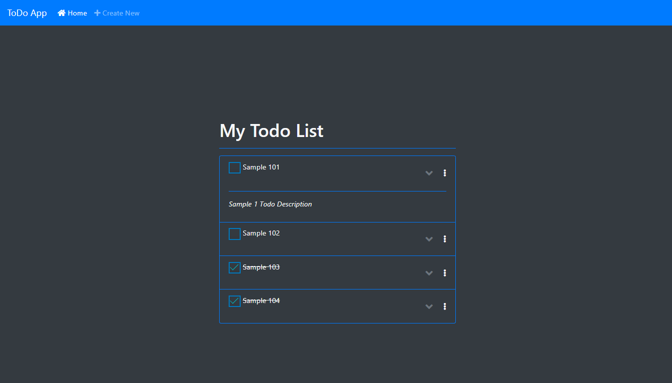 TODO App screenshot